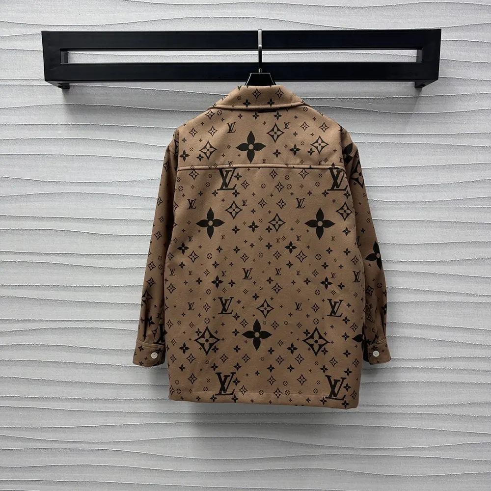 Louis Vuitton Women Monogram Double Face Wool Silk And Cashmere-Blend Overshirt 1AFYF7