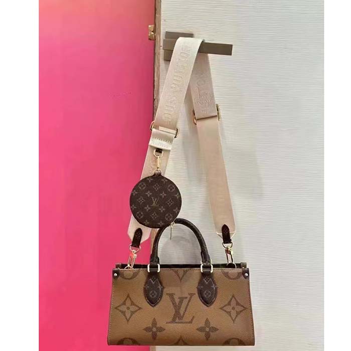 Louis Vuitton LV Women OnTheGo East West Giant Monogram Monogram Reverse Coated Canvas