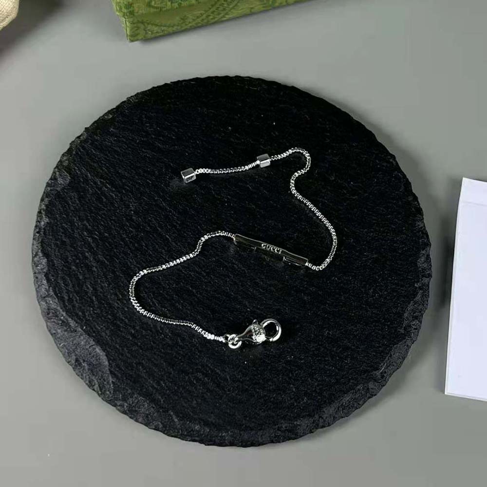 Gucci Women Link to Love Bracelet with Diamonds in White Gold