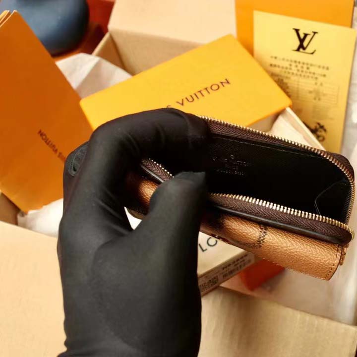 Louis Vuitton LV Unisex Card Holder Recto Verso Brown Monogram Reverse Coated Canvas