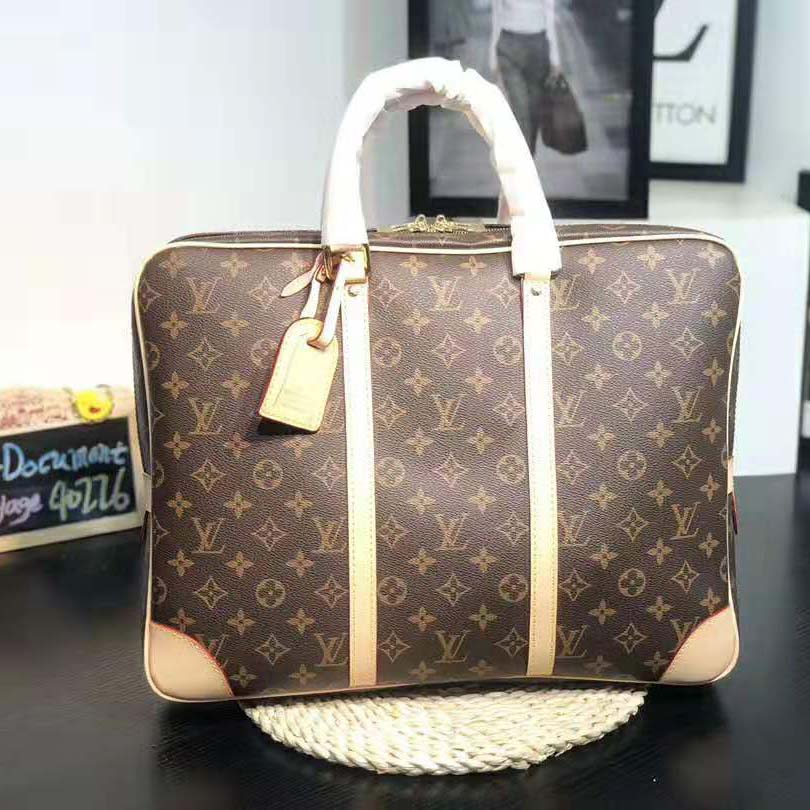 Louis Vuitton LV Men Porte-Documents Voyage in Monogram Canvas-Sandy