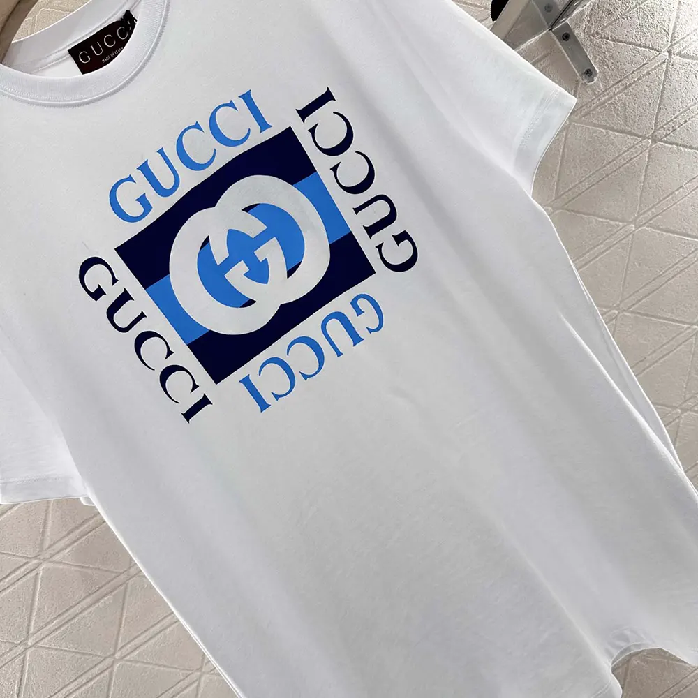 Gucci Women Printed Cotton Jersey T-shirt ‎796395XJHDB