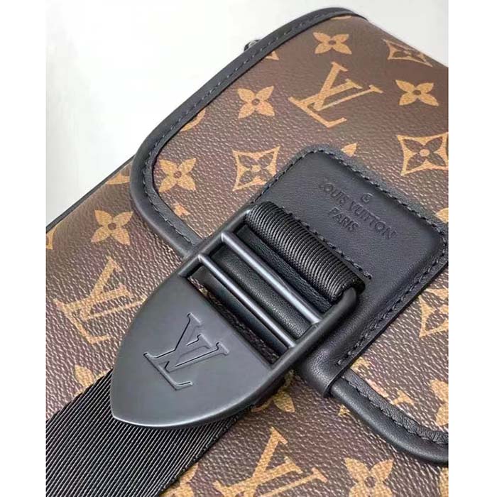 Louis Vuitton LV Unisex Archy Messenger PM Bag Monogram Macassar Coated Canvas