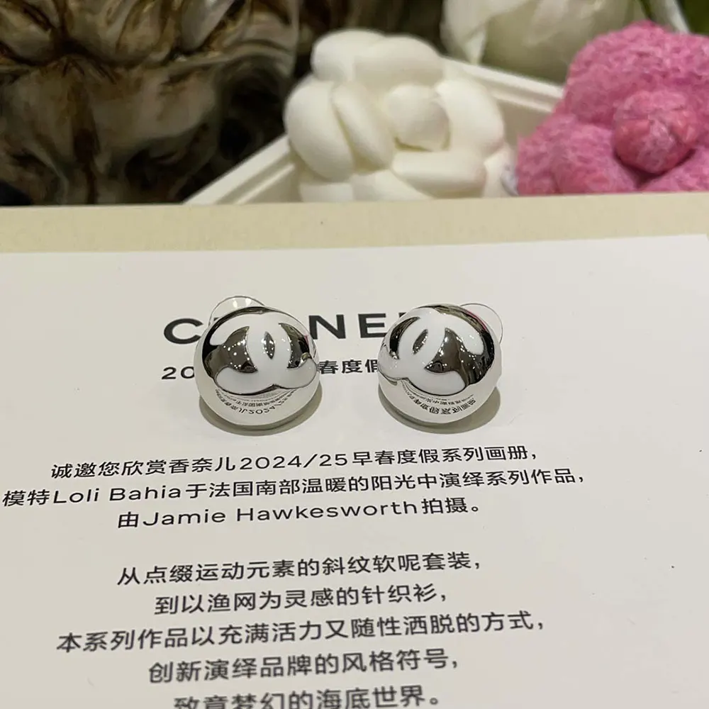 Chanel Women Stud Earrings Metal Resin ABE810B19198