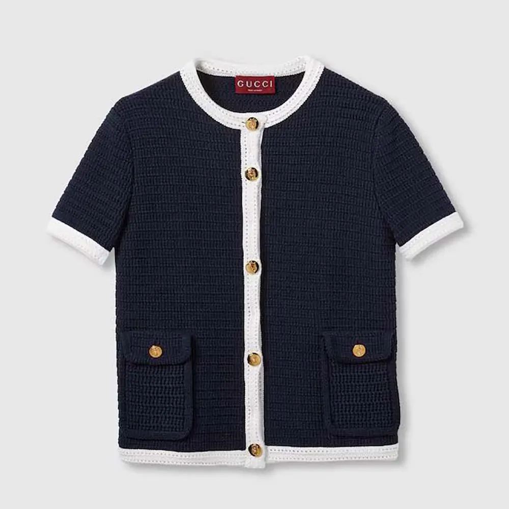 Gucci Women Fine Cotton Cardigan 819373XKEOT4144