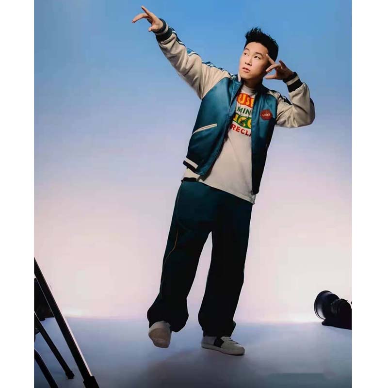 Gucci GG Men Gucci 100 Duchesse Jacket Blue White Duchesse