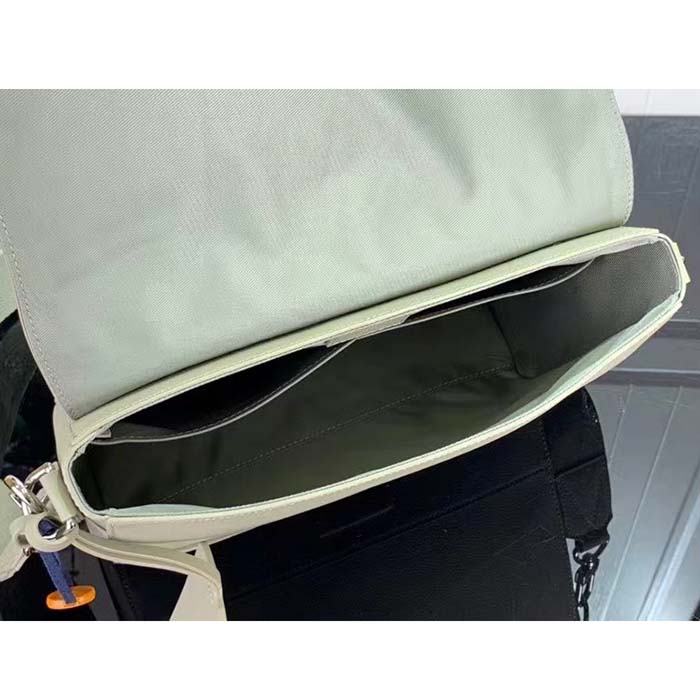Louis Vuitton LV Unisex Takeoff Messenger Sage Cowhide Leather Textile Lining