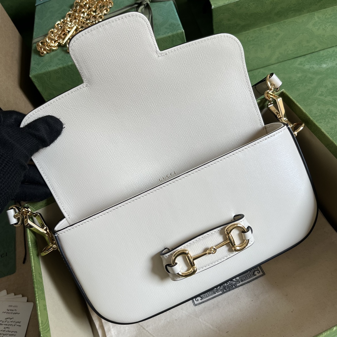 Gucci Women Dionysus Small Shoulder Bag White Leather GG Supreme Canvas