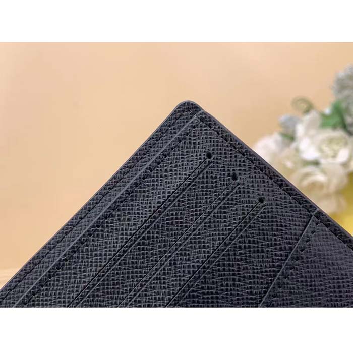 Louis Vuitton LV Unisex Slender Wallet Abyss Blue Monogram Aquagarden Coated Canvas