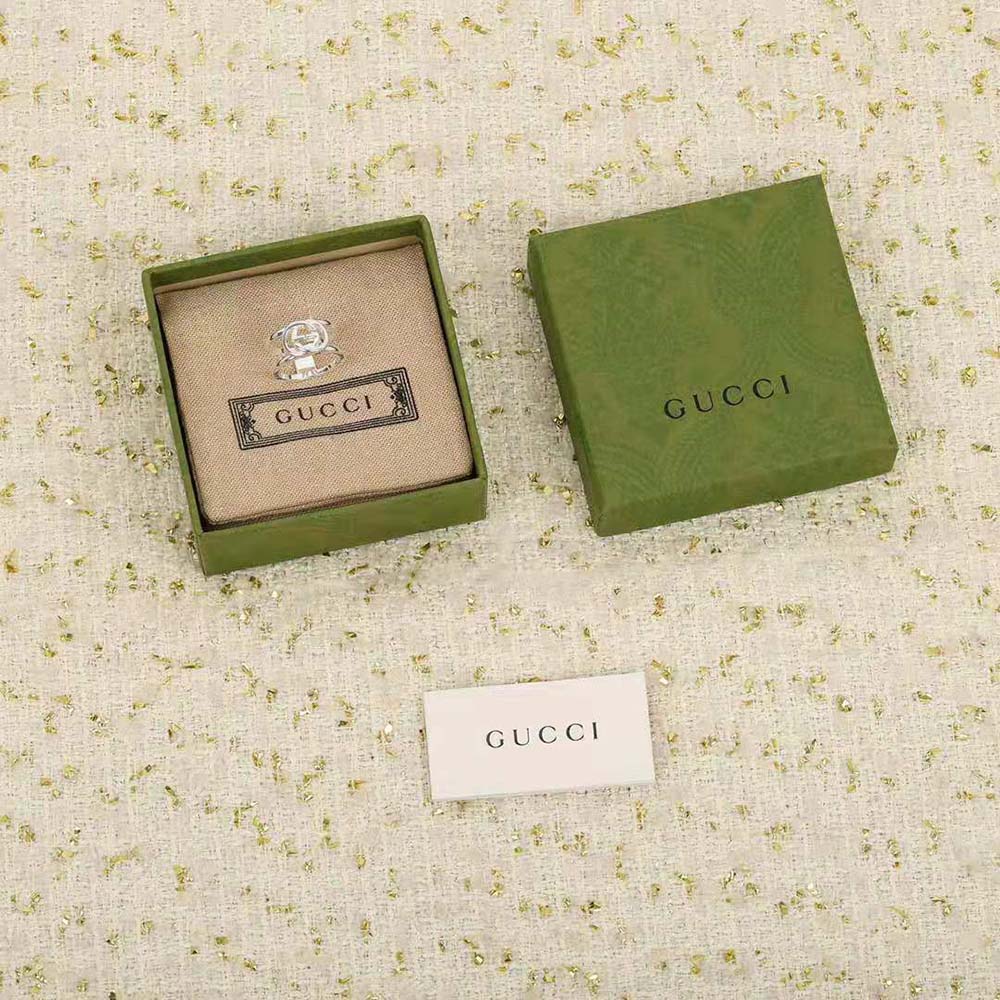 Gucci Women Interlocking G Wide Open Band
