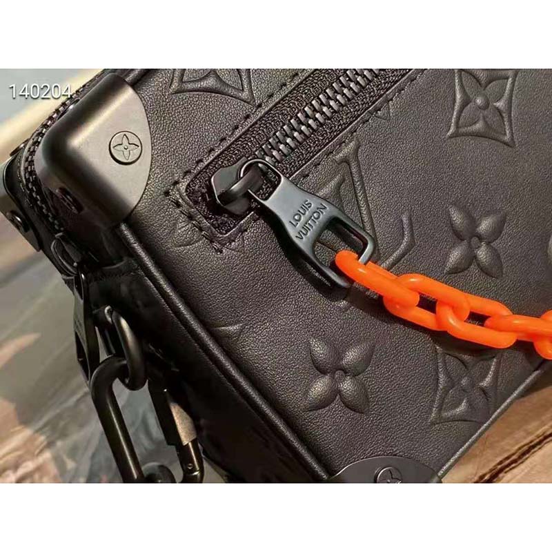 Louis Vuitton LV Unisex Mini Soft Trunk Bag Black Cowhide Leather