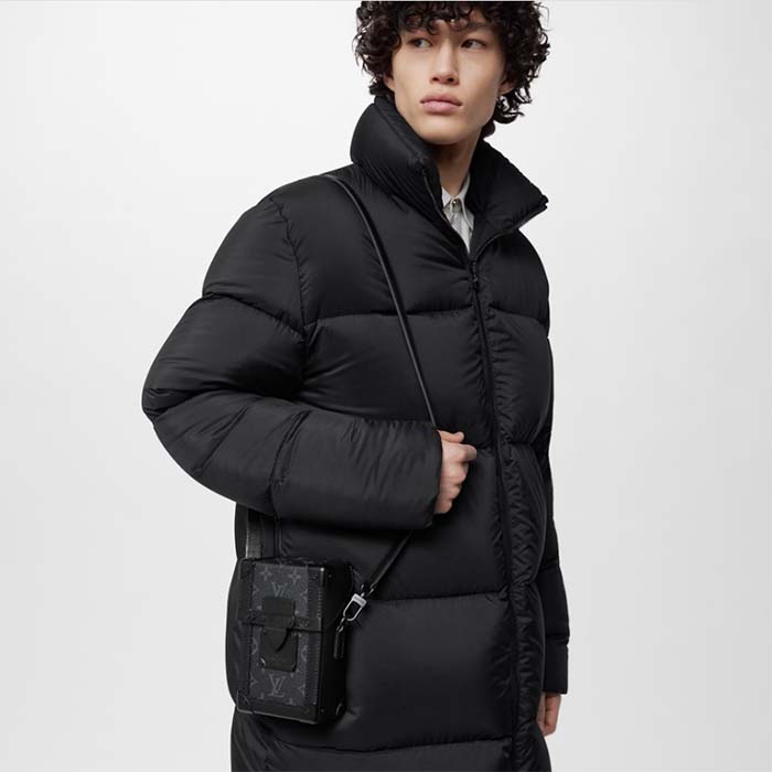 Louis Vuitton LV Unisex Vertical Trunk Wearable Wallet Monogram Eclipse Coated Canvas