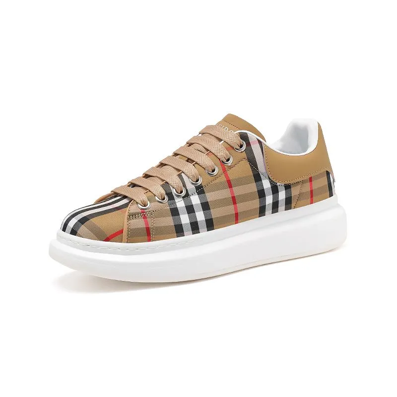 Four Seasons Popular Plaid Couple Casual Light Luxury Thick-soled Sports Shoes PD0425071803