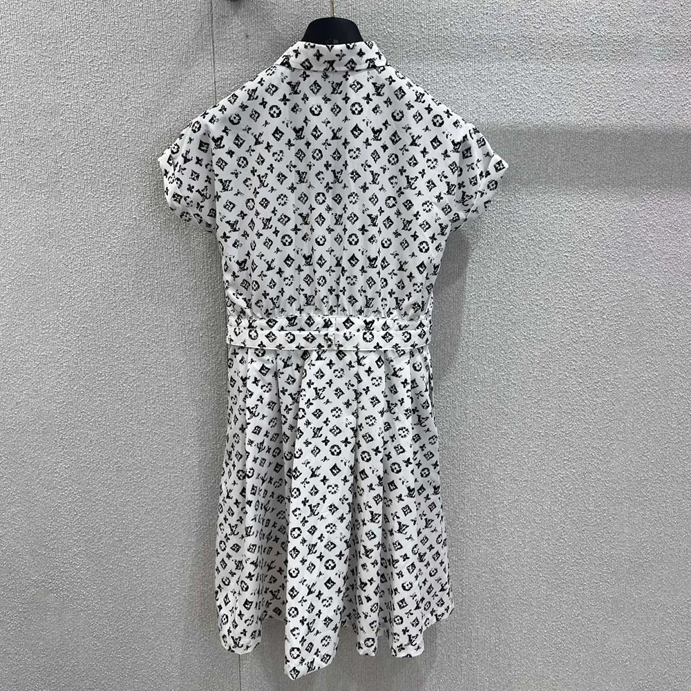 Louis Vuitton Women Graphic Monogram Shirt Dress 1AHZOM