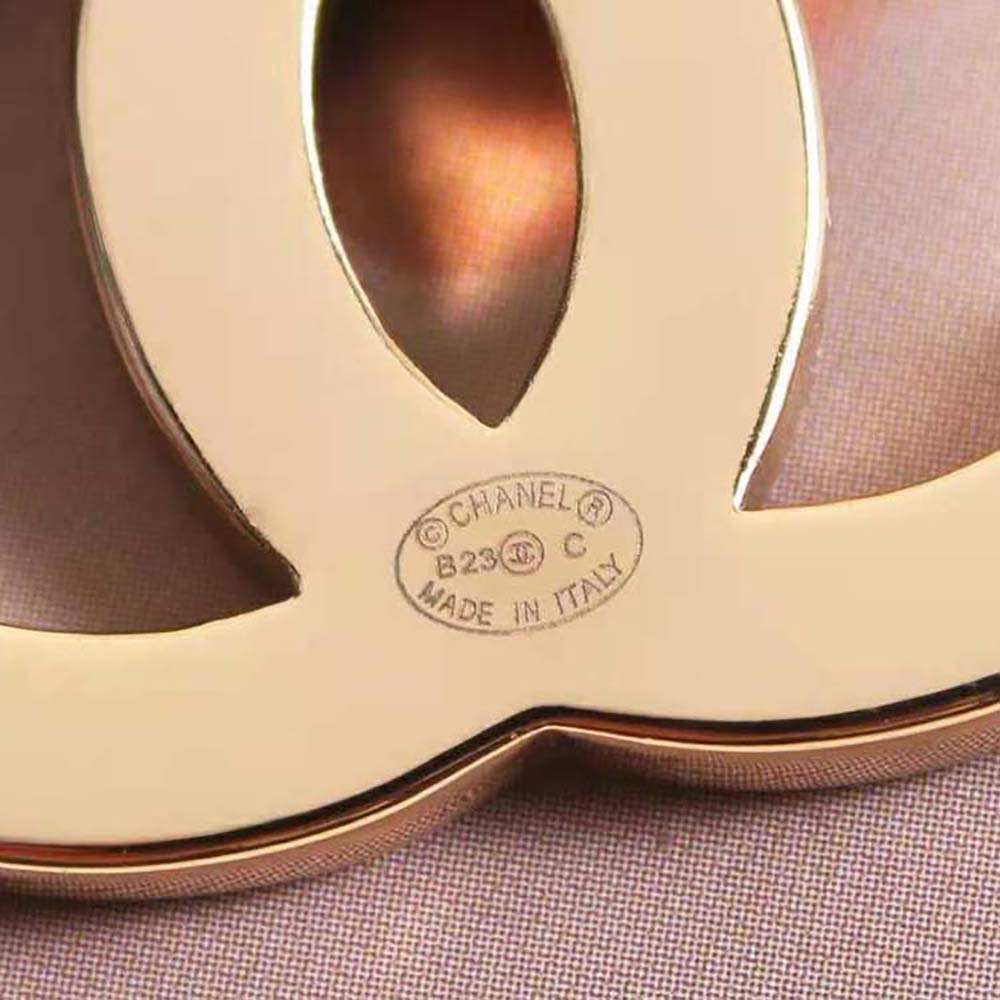 Chanel Women Pendant Earrings in Metal Glass Pearls & Strass