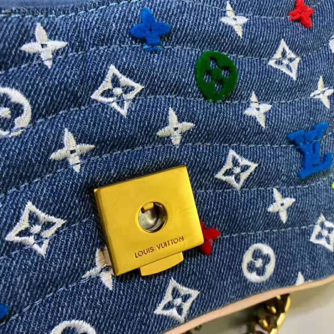 Louis Vuitton LV Women New Wave Chain Bag MM-Blue