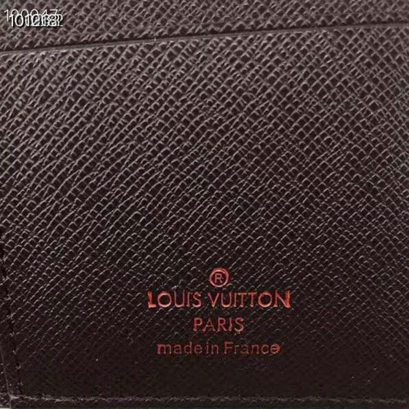 Louis Vuitton LV Unisex Brazza Wallet Iconic Damier Ebène-Brown