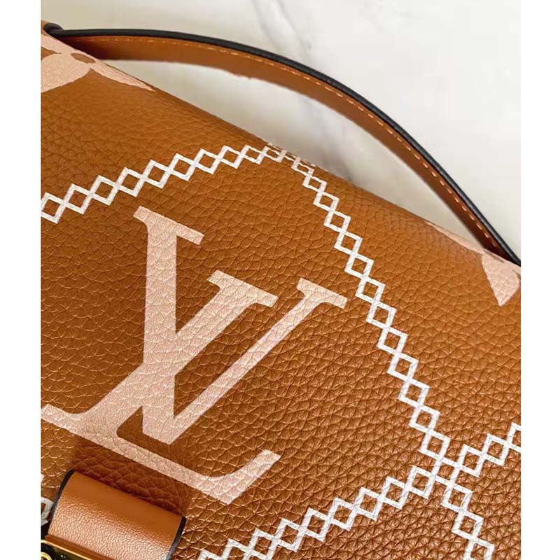 Louis Vuitton LV Women Pochette Metis Bag Embroidered Embossed Supple Grained Cowhide