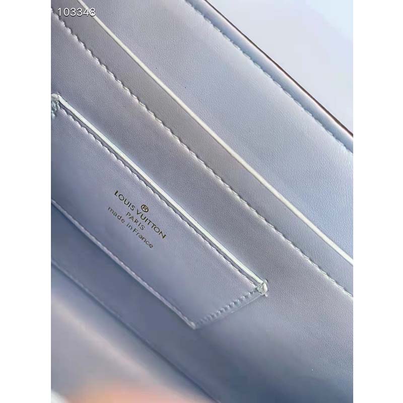 Louis Vuitton LV Women Twist One Handle PM Handbag Brown Taurillon Cowhide