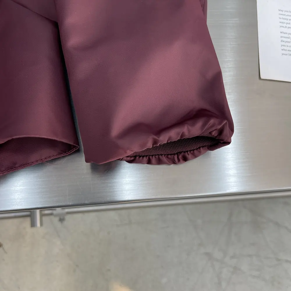 Dior Men Christian Dior Couture Bomber Jacket Burgundy Technical Fabric