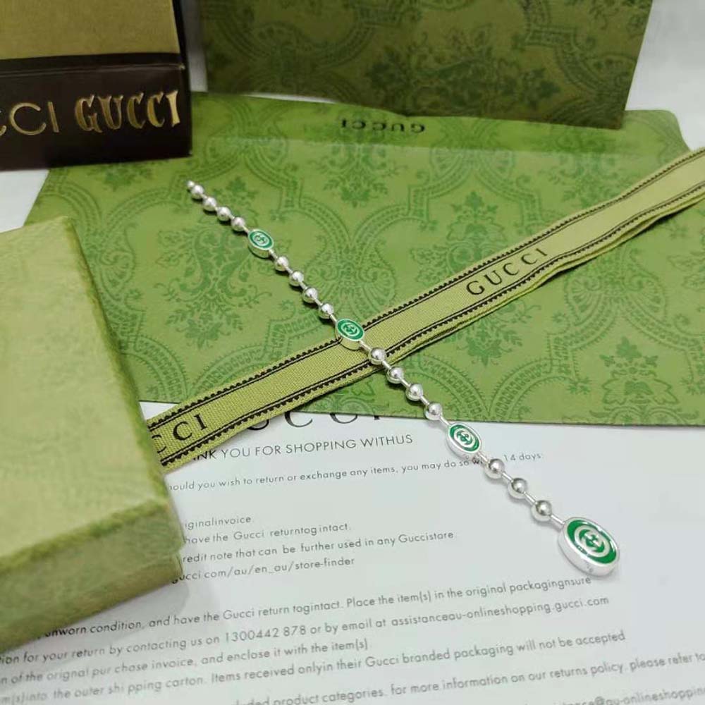 Gucci Women Interlocking G Boule Chain Bracelet