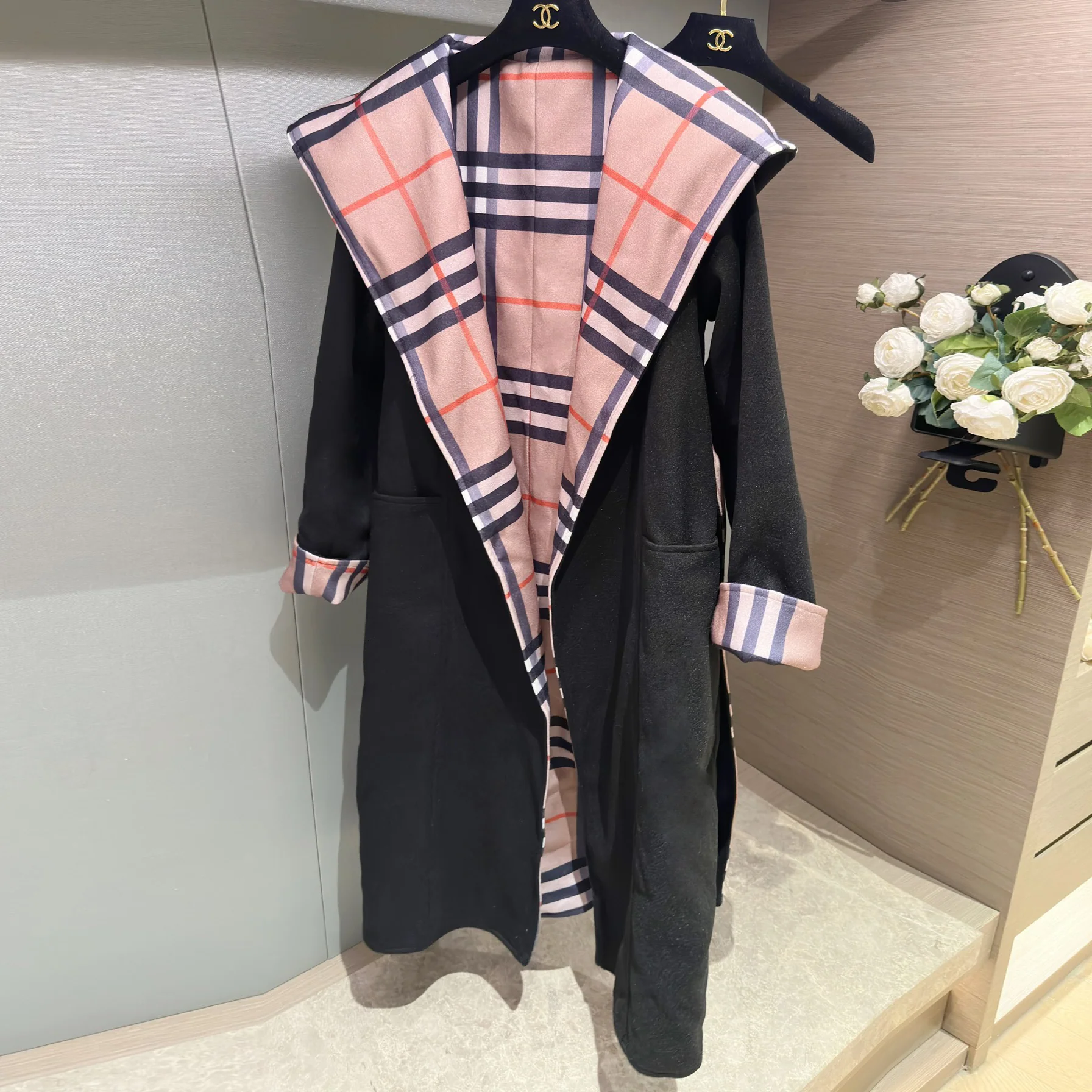 New fashion plaid coat 1024103018