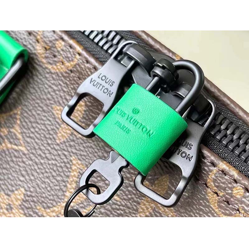 Louis Vuitton LV Unisex Keepall Bandoulière 50 Travel Bag Monogram Macassar Coated Canvas