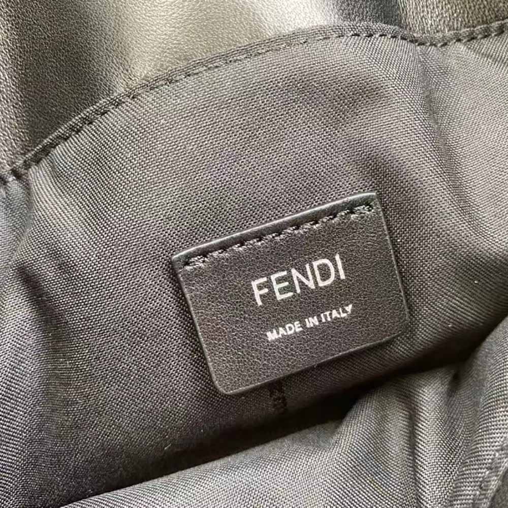 Fendi Men Baguette Black Calf Leather Bag