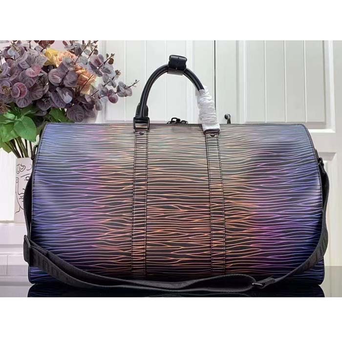 Louis Vuitton LV Unisex Keepall Bandoulière 50 Gradient Electric Sun Epi XL Calfskin Leather