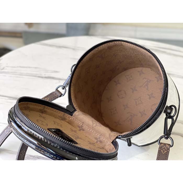 Louis Vuitton LV Unisex Cannes Handbag White Patent Calfskin Leather