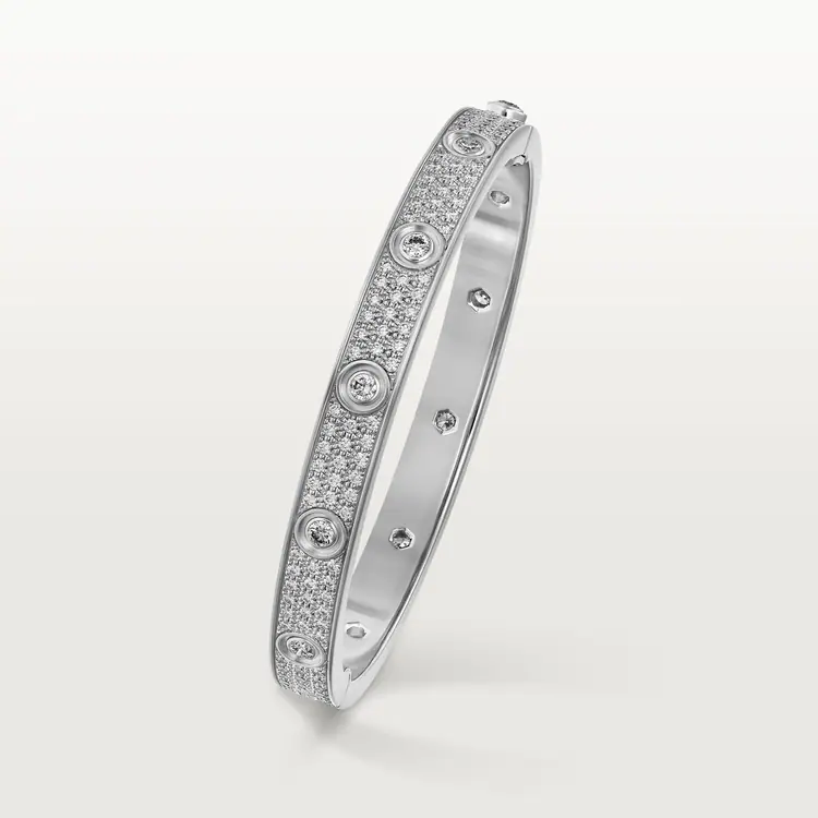 CARTIER LOVE BRACELET, DIAMOND-PAVED – 16