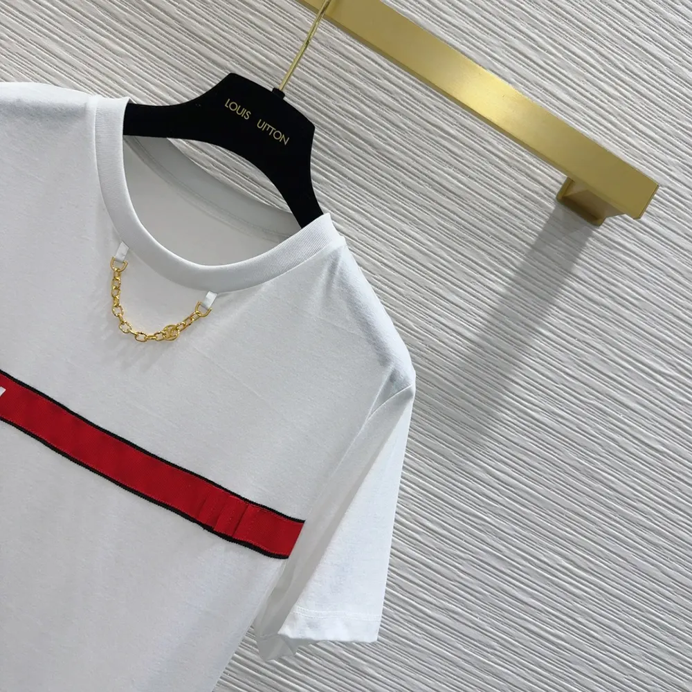 Louis Vuitton Women Vuitton Strap T-shirt 1AFYPW