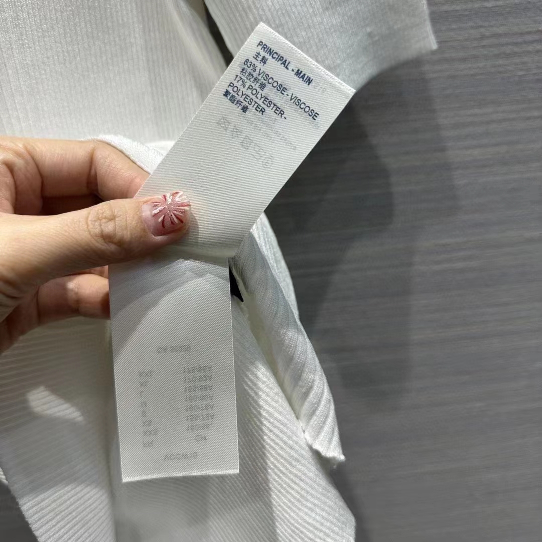 Louis Vuitton Women LV Ribbed Knit Top Wool Cashmere Milky White 1AC4GM