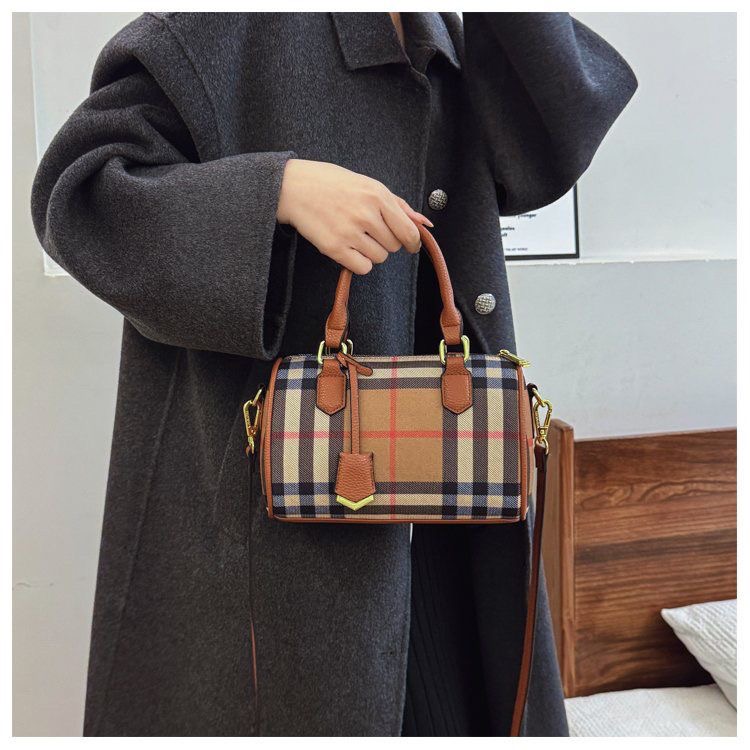 New casual retro plaid handbag PD042025051907