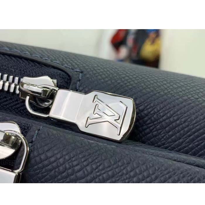 Louis Vuitton LV Unisex Avenue Slingbag NM Midnight Blue Taiga Cowhide Leather