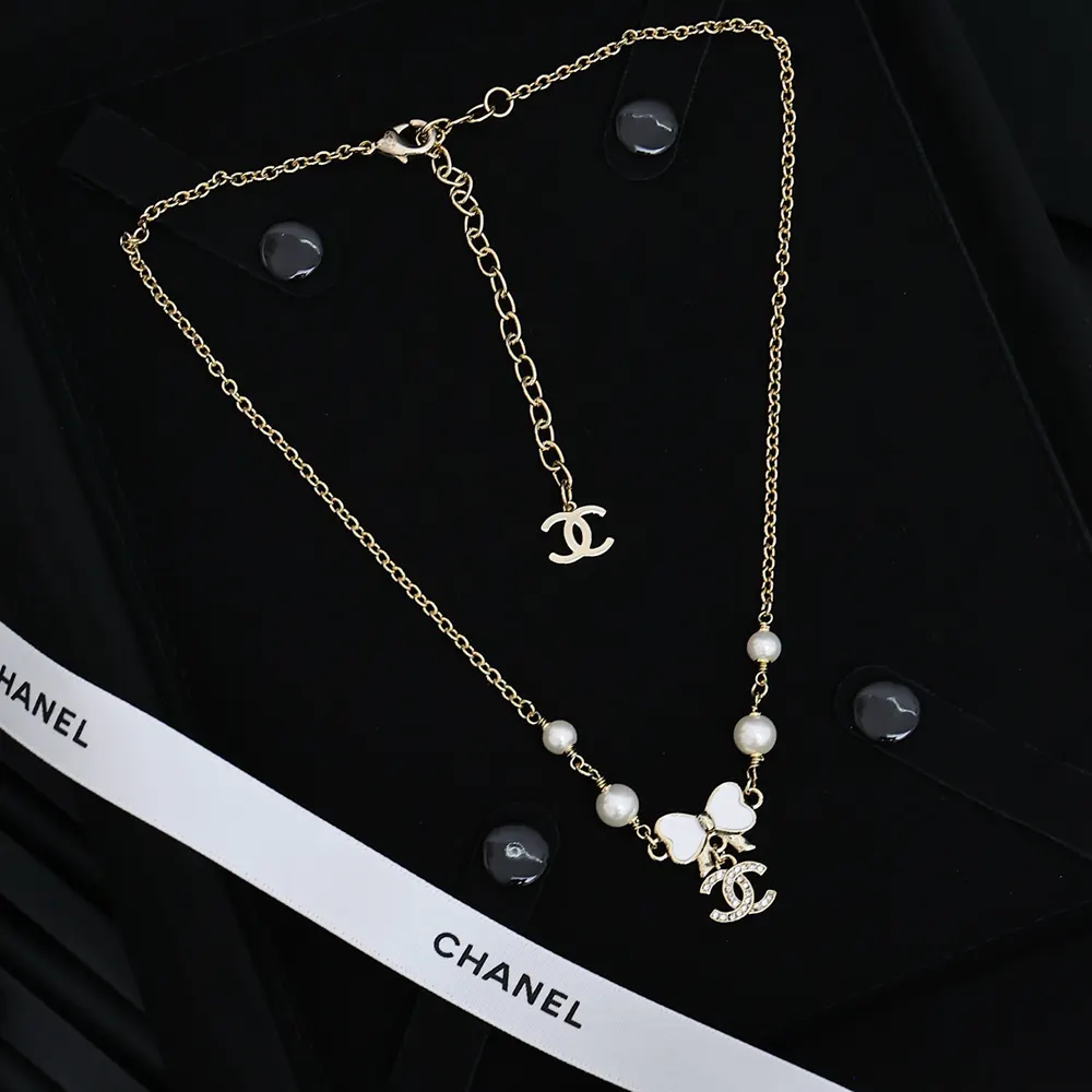 Chanel Women Choker Metal Resin Glass Pearls Strass ABF304B19854
