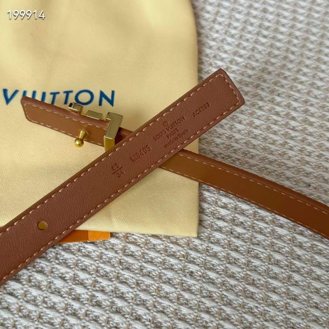 Louis Vuitton Unisex LV Iconic 20 MM Reversible Belt Monogram Dune Canvas M8495U