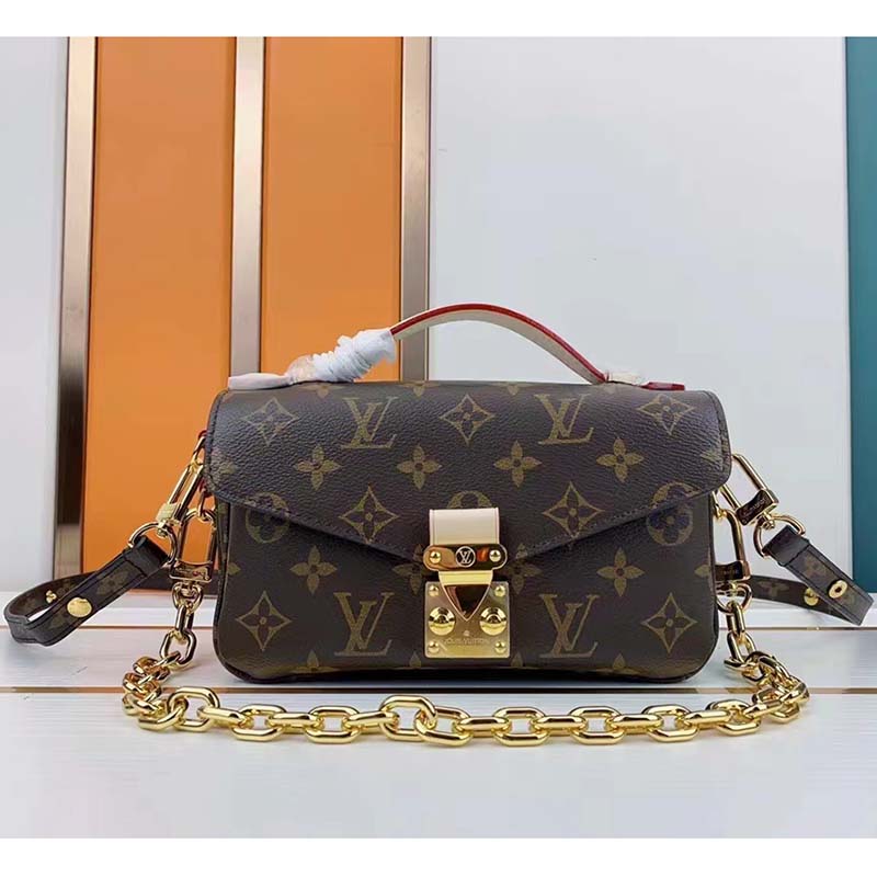 Louis Vuitton LV Women Pochette Métis East West Bag Brown Monogram Coated Canvas