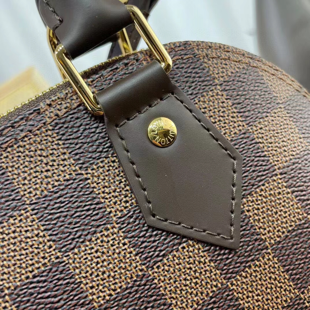 Louis Vuitton LV Women Braided Alma BB Brown Damier Ebene Coated Canvas