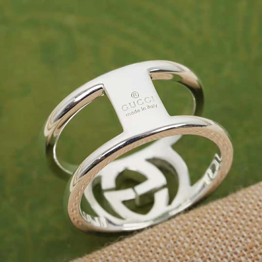 Gucci Women Interlocking G Wide Open Band