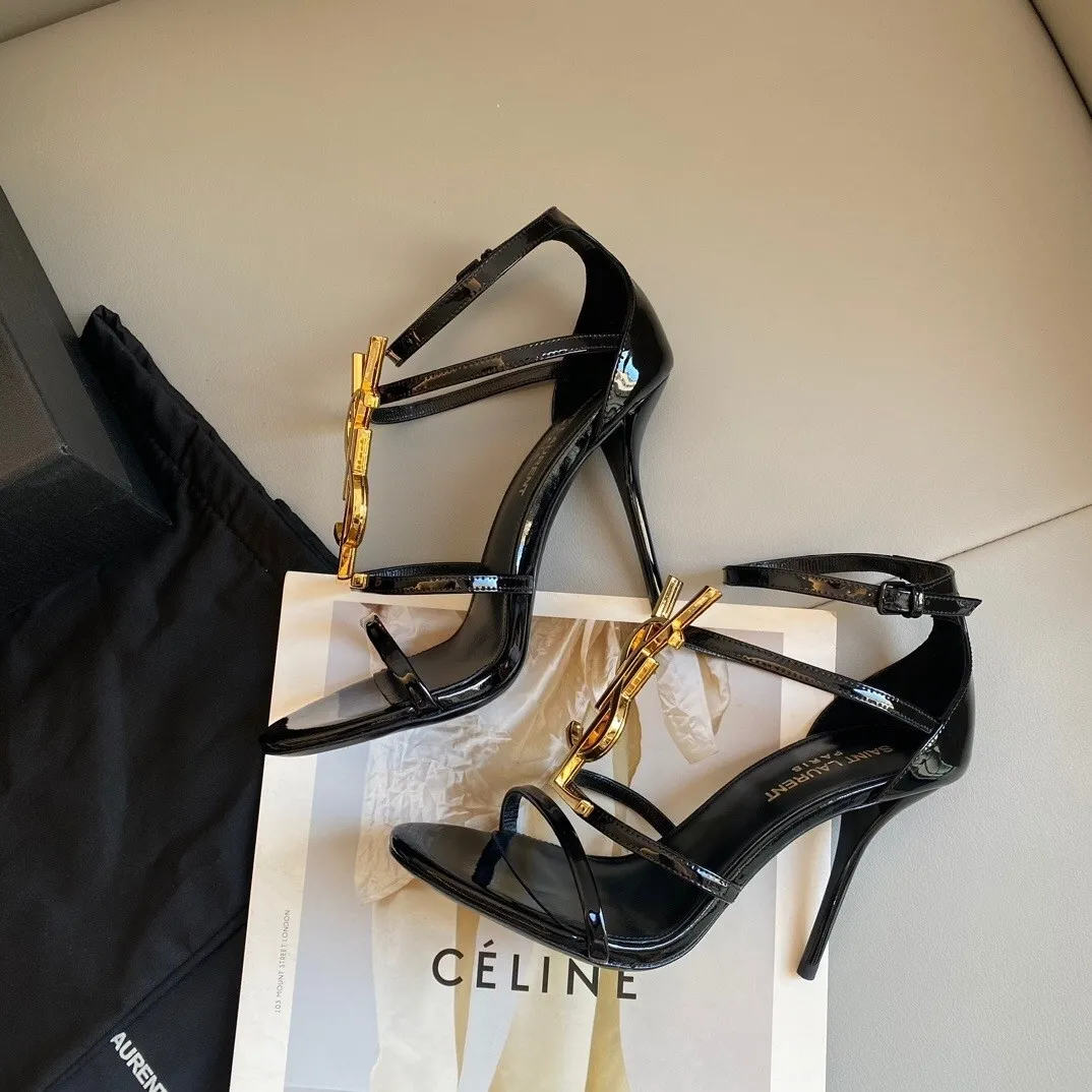 New one-piece sandals with sexy slim high heels 1025032414