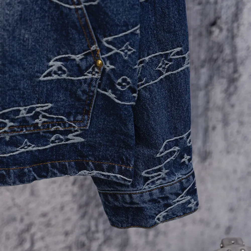 Louis Vuitton Women Monogram Denim Workwear Blouson 1AILN5