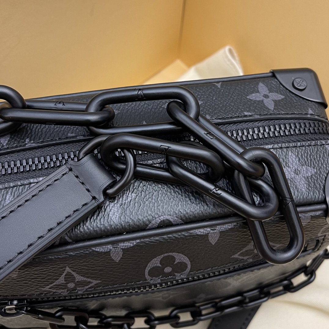 Louis Vuitton LV Men Mini Soft Trunk Bag Monogram Eclipse Coated Canvas