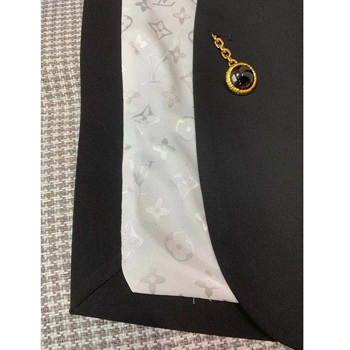 Louis Vuitton Women LV Jewel Button Tuxedo Jacket Black