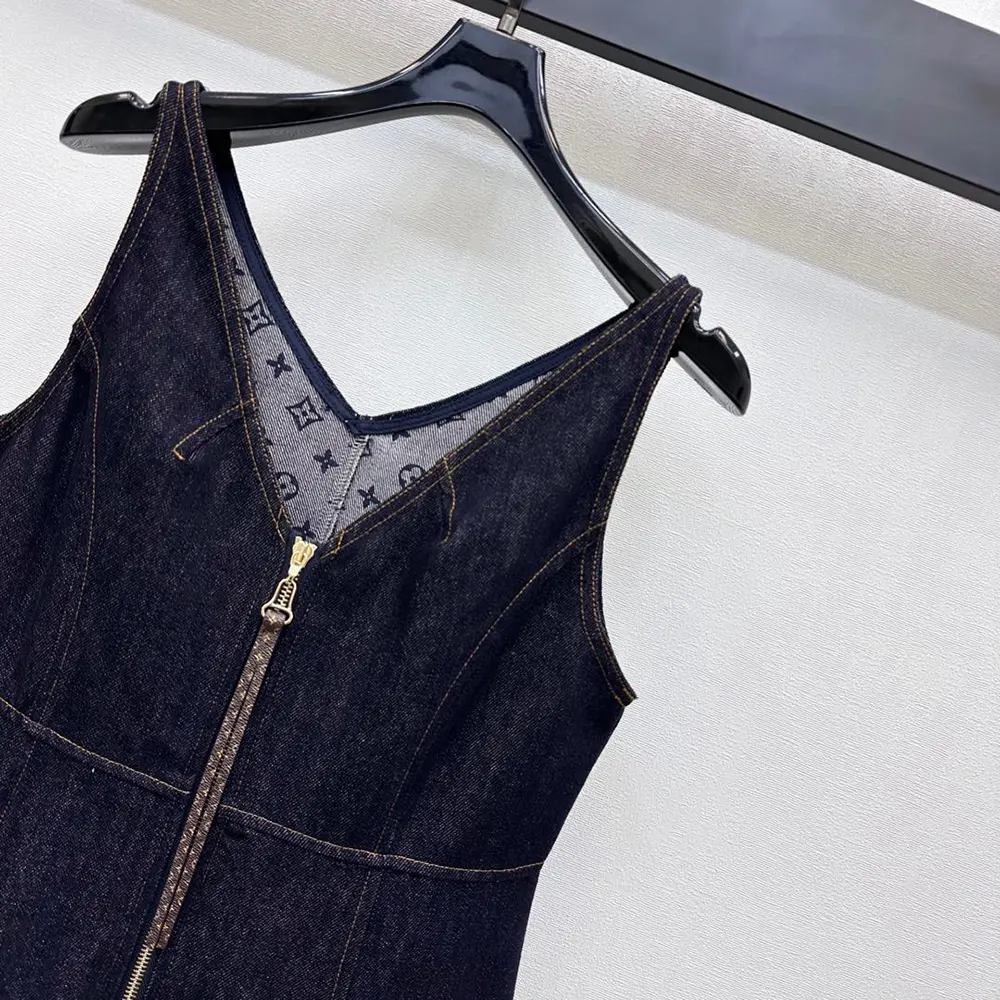 Louis Vuitton Women Denim Mini Dress 1AI136