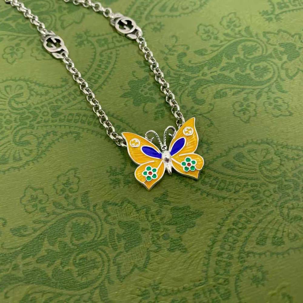 Gucci Women Butterfly Pendant Necklace