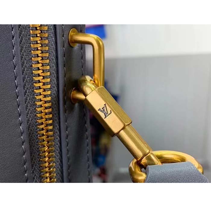 Louis Vuitton LV Unisex Soft Trunk Wearable Wallet Dark Shadow Gray Calf Leather