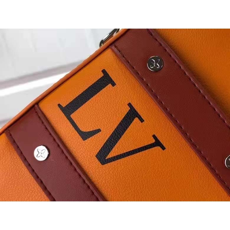 Louis Vuitton LV Unisex NBA Handle Soft Trunk No. 7 Saffron Cowhide Calf