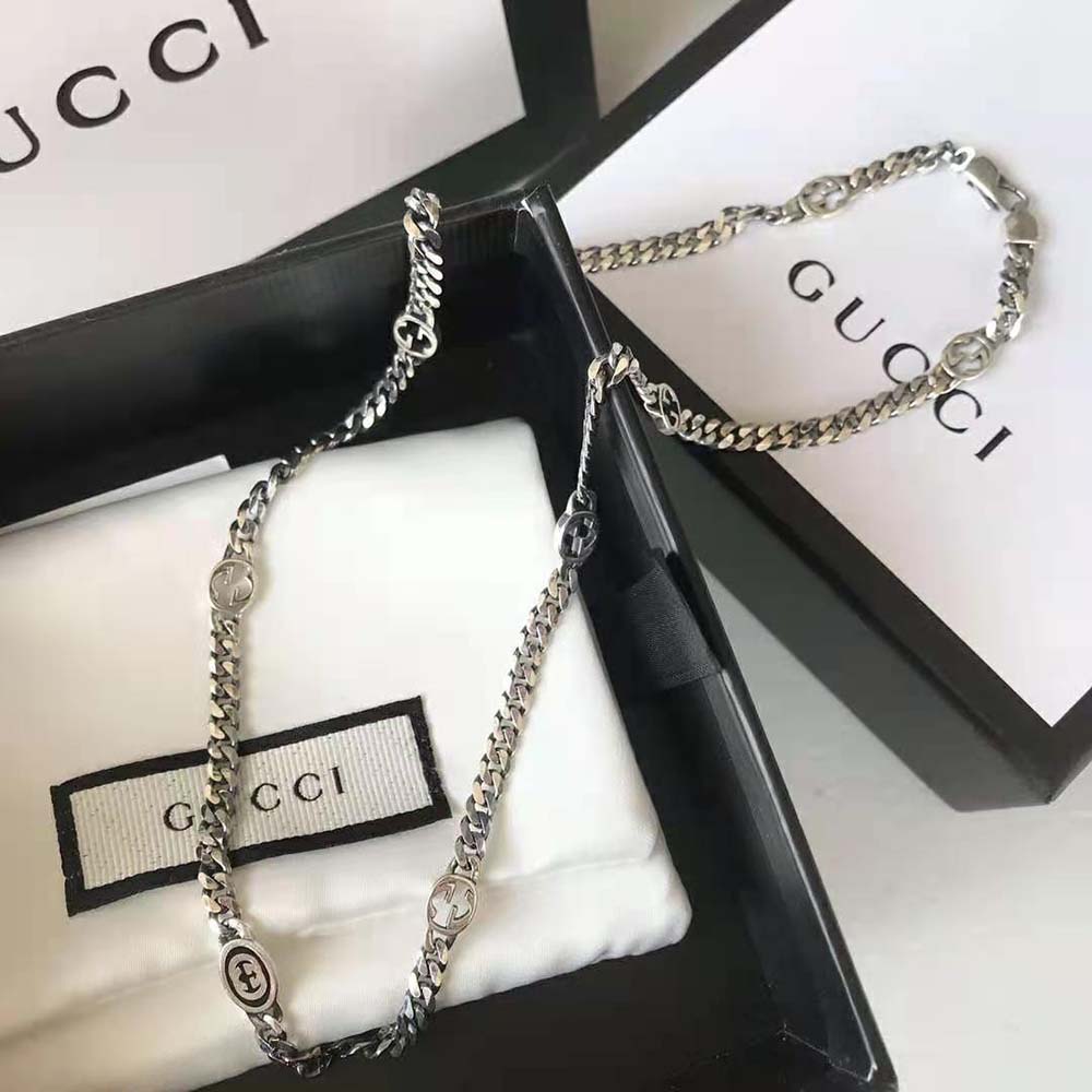 Gucci Women Thin Interlocking G Necklace