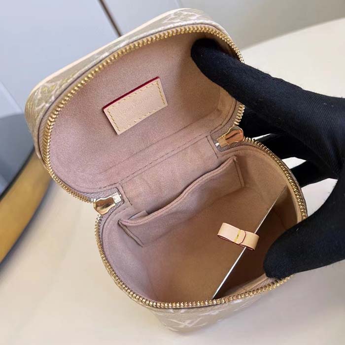 Louis Vuitton LV Women Micro Vanity Beige Monogram Coated Canvas Microfiber Lining